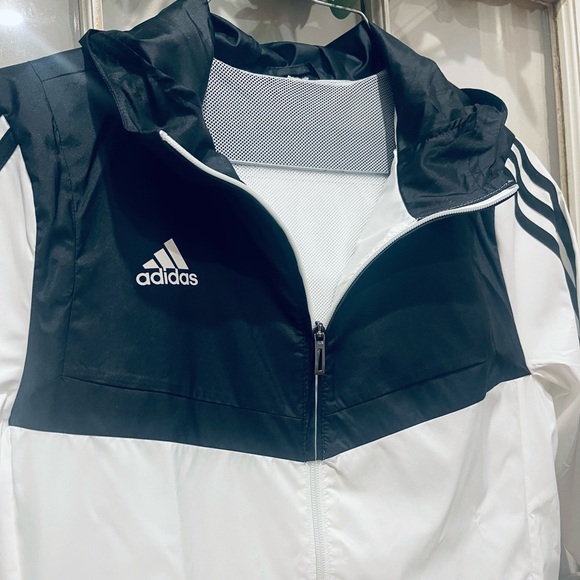 Adidas Women's Black and White Jacket - Picture 7 of 14